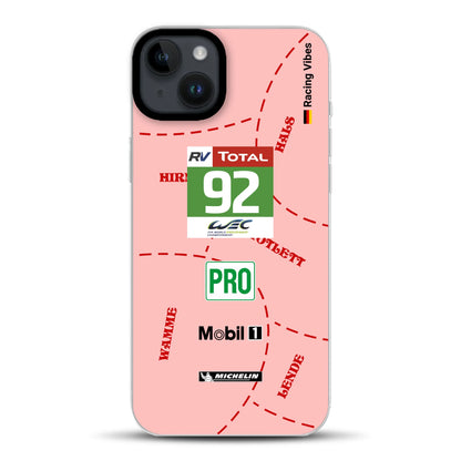Pink Pig Porsche RSR Livery - Individuelle Hybrid Hülle mit MagSafe