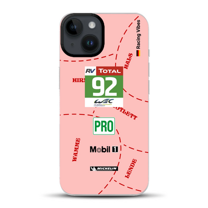 Pink Pig Porsche RSR Livery - Individuelle Hybrid Hülle mit MagSafe