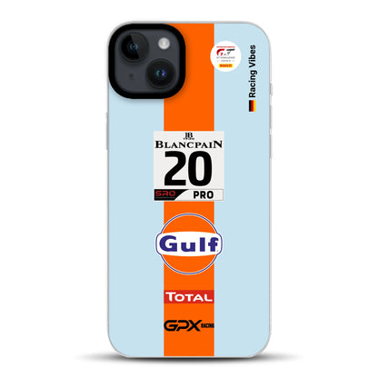 Gulf Porsche GT Livery - Individuelle Hybrid Hülle mit MagSafe