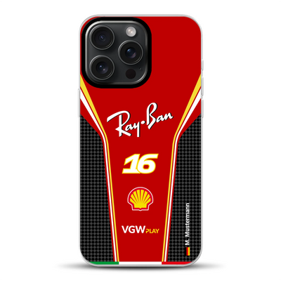 Ferrari F1 2024 Livery - Coque hybride personnalisée avec MagSafe
