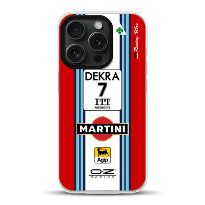 155 V6 TI #7 Nannini Alfa Corse DTM 1995 Livery - Coque hybride personnalisée avec MagSafe