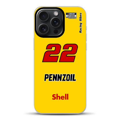 Nascar Joey Logano Champion 2024 Livery - Individuelle Hybrid Hülle mit MagSafe