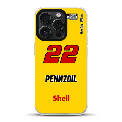 Nascar Joey Logano Champion 2024 Livery - Individuelle Hybrid Hülle mit MagSafe