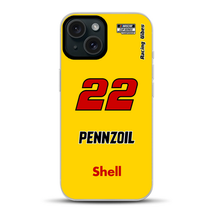 Nascar Joey Logano Champion 2024 Livery - Individuelle Hybrid Hülle mit MagSafe