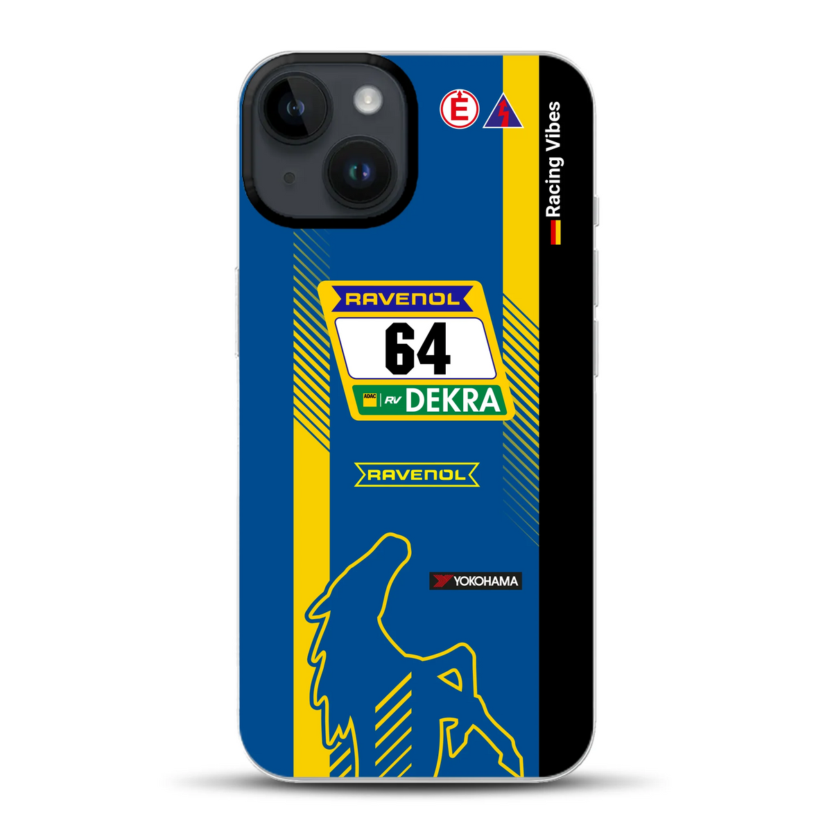 Mustang GT3 DTM & 24h Nürburgring Livery - Cover ibrida personalizzata con MagSafe