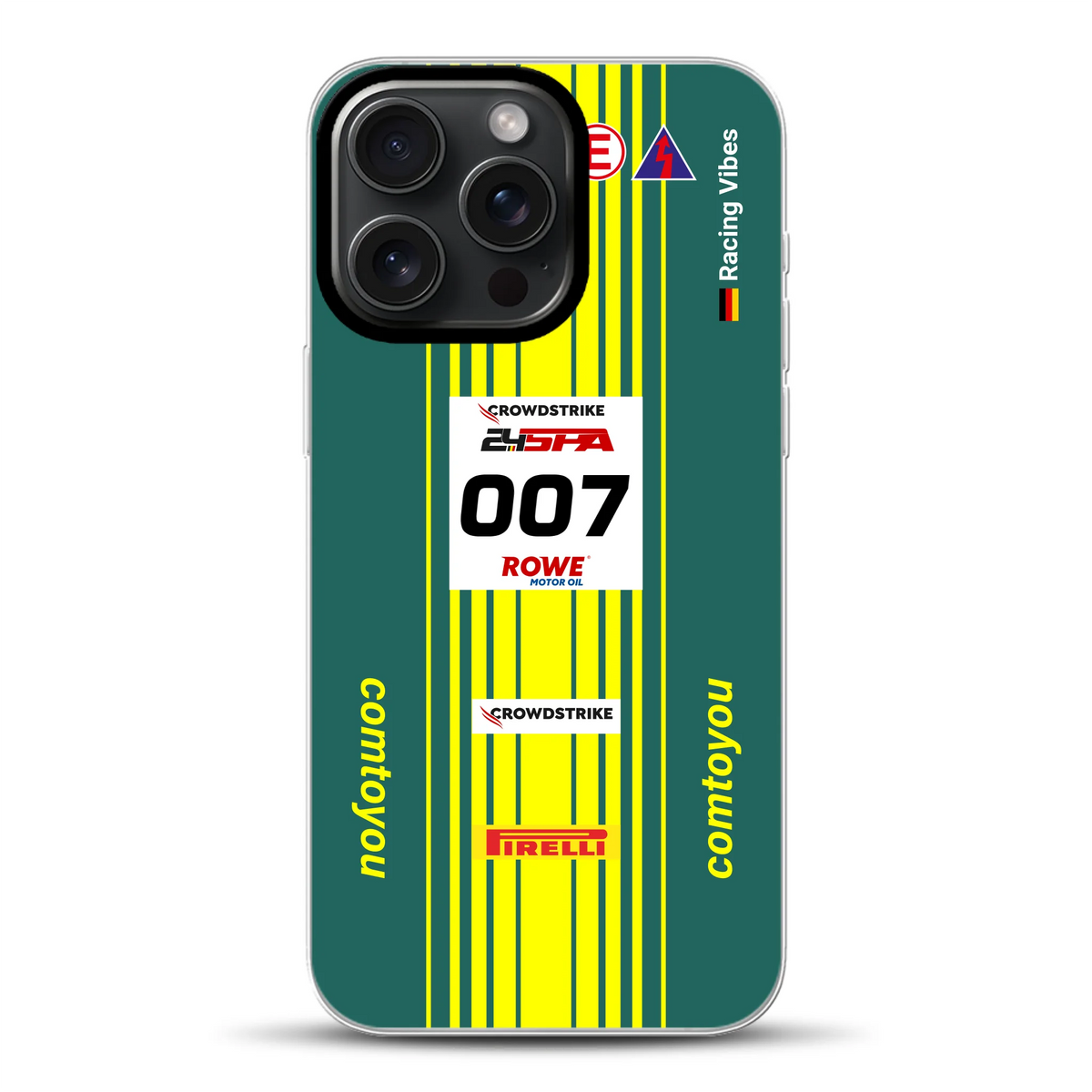 Vantage AMR GT3 Evo #007 Livery - Cover ibrida personalizzata con MagSafe