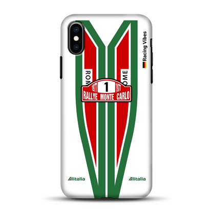 Lancia Stratos Alitalia 1977 Livery - Custodia premium personalizzata per iPhone