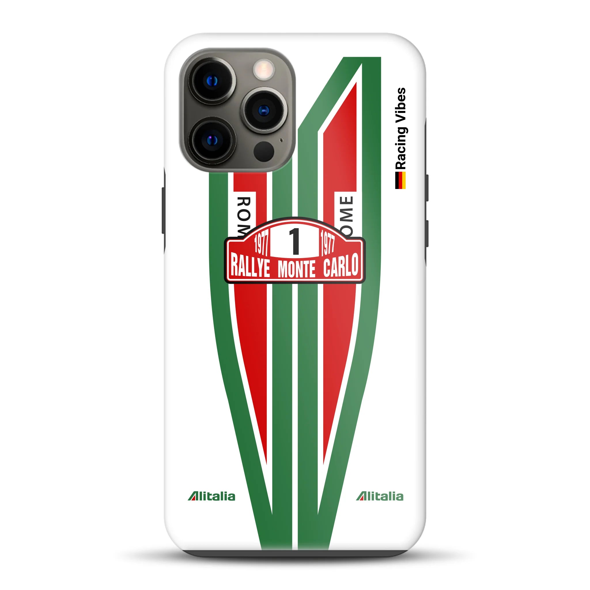Lancia Stratos Alitalia 1977 Livery - Custodia premium personalizzata per iPhone