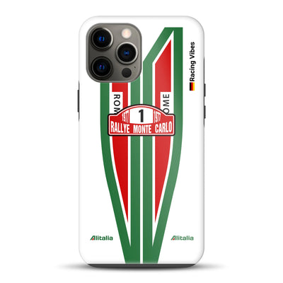 Lancia Stratos Alitalia 1977 Livery - Custodia premium personalizzata per iPhone