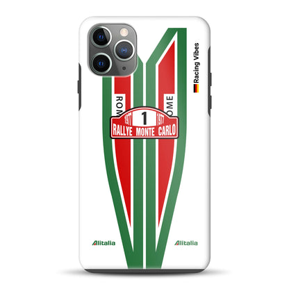 Lancia Stratos Alitalia 1977 Livery - Custodia premium personalizzata per iPhone