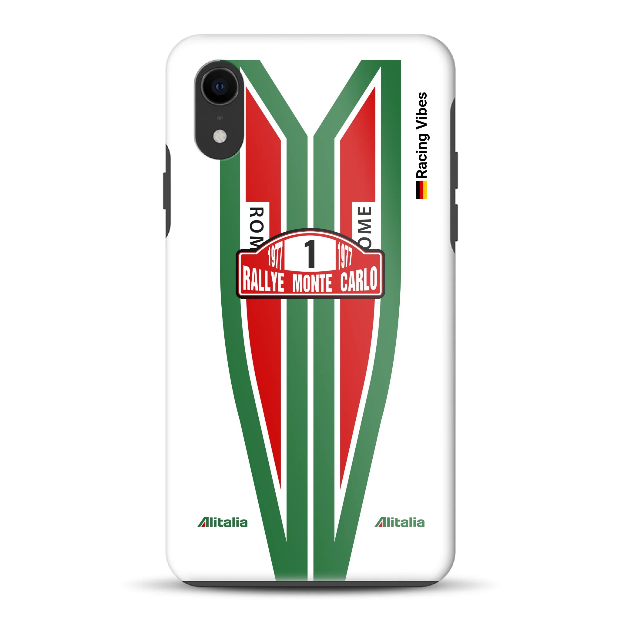 Lancia Stratos Alitalia 1977 Livery - Custodia premium personalizzata per iPhone
