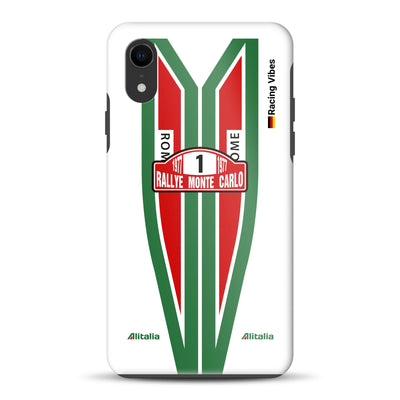 Lancia Stratos Alitalia 1977 Livery - Custodia premium personalizzata per iPhone
