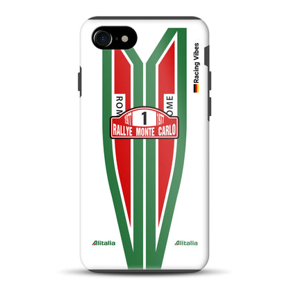 Lancia Stratos Alitalia 1977 Livery - Custodia premium personalizzata per iPhone