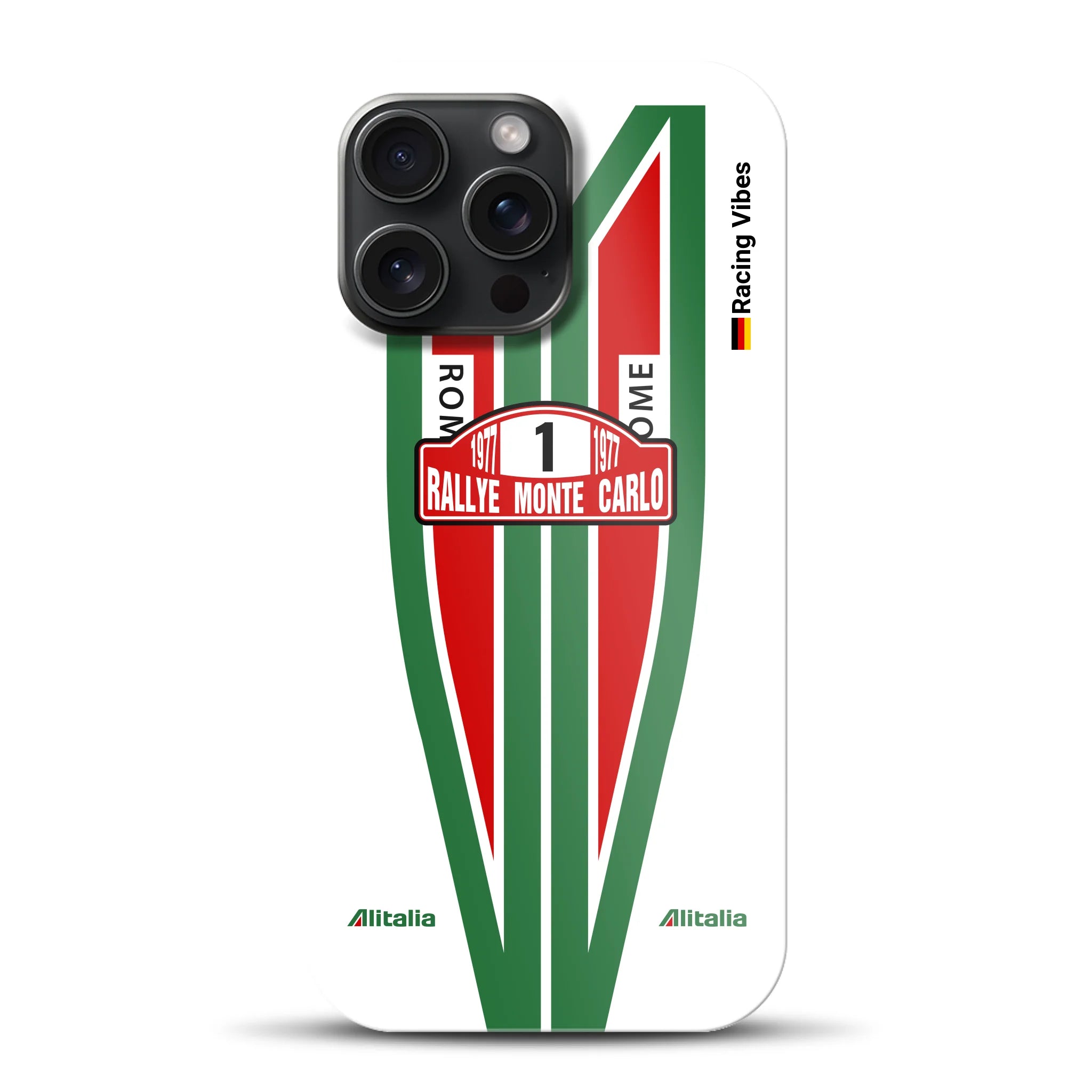 Lancia Stratos Alitalia 1977 Livery - Custodia premium personalizzata per iPhone