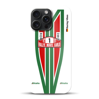 Lancia Stratos Alitalia 1977 Livery - Custodia premium personalizzata per iPhone