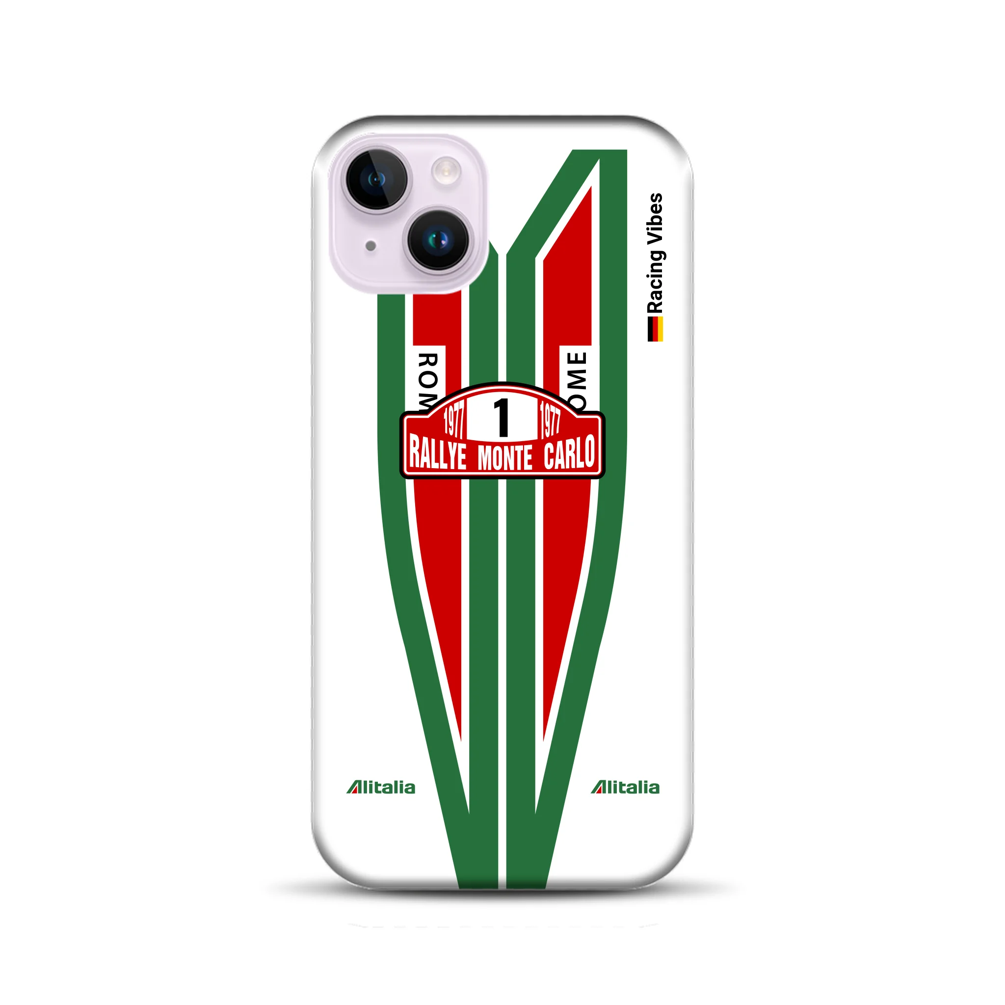 Lancia Stratos Alitalia 1977 Livery - Custodia premium personalizzata per iPhone
