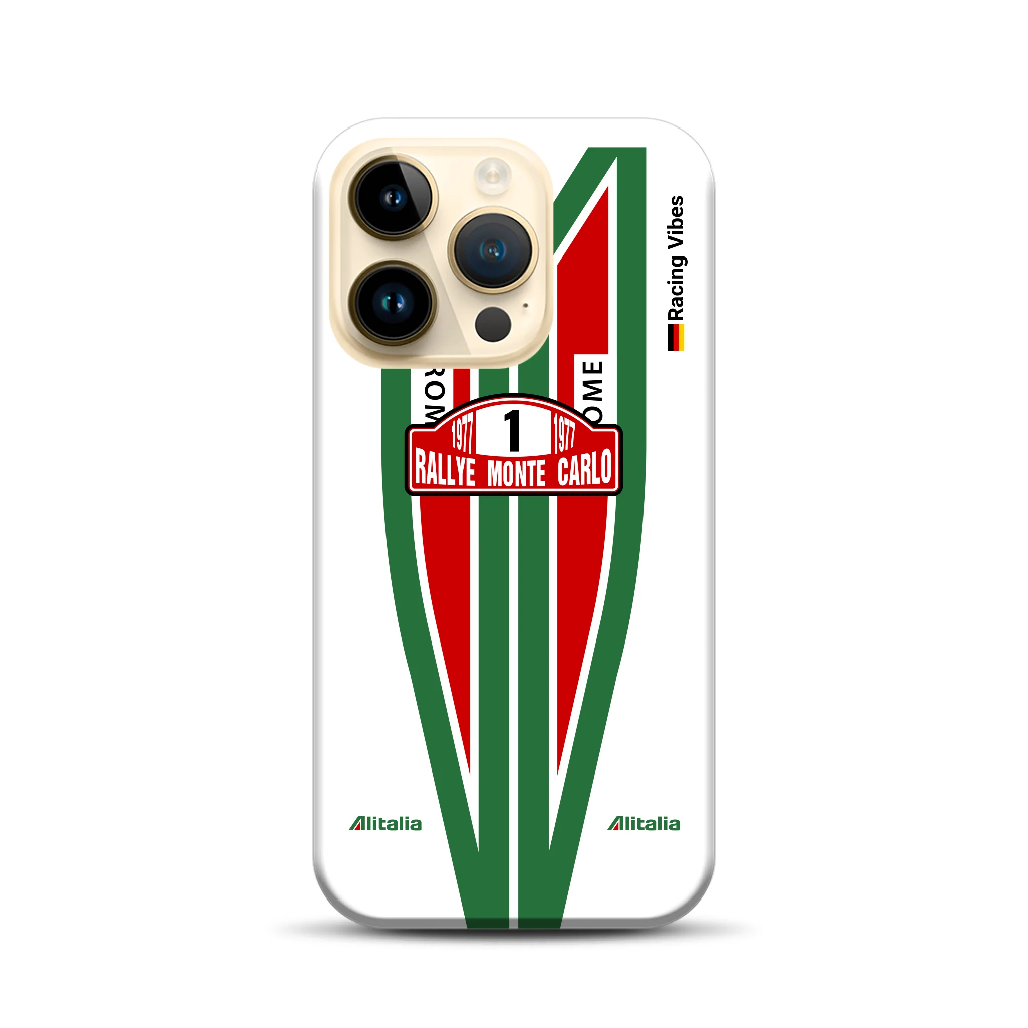 Lancia Stratos Alitalia 1977 Livery - Custodia premium personalizzata per iPhone