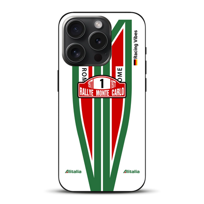 Lancia Stratos Alitalia 1977 Livery - Housse de téléphone portable personnalisée pour iPhone