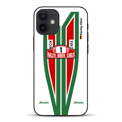 Lancia Stratos Alitalia 1977 Livery - Housse de téléphone portable personnalisée pour iPhone