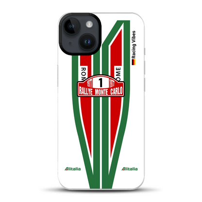Lancia Stratos Alitalia 1977 Livery - Housse de téléphone portable personnalisée pour iPhone