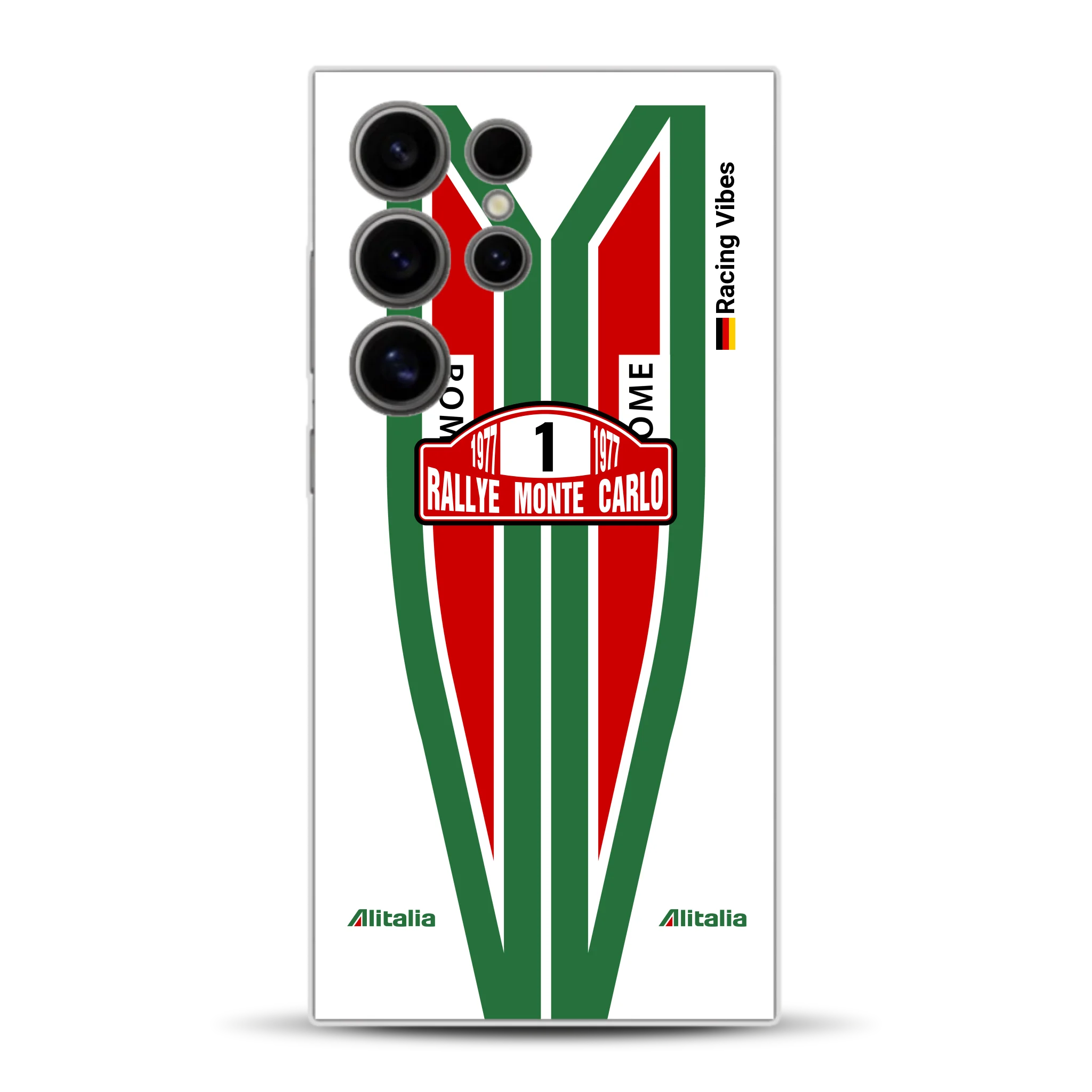 Lancia Stratos Alitalia 1977 Livery - Housse de téléphone portable personnalisée pour Samsung