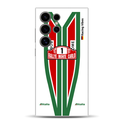 Lancia Stratos Alitalia 1977 Livery - Housse de téléphone portable personnalisée pour Samsung