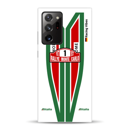 Lancia Stratos Alitalia 1977 Livery - Housse de téléphone portable personnalisée pour Samsung