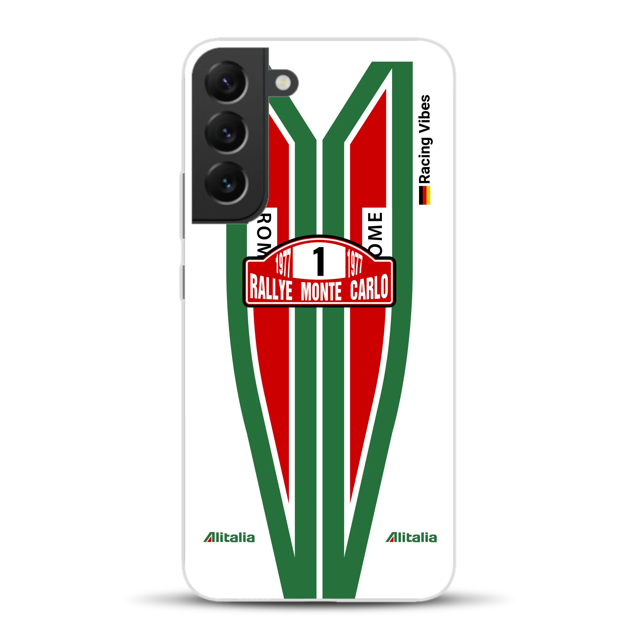 Lancia Stratos Alitalia 1977 Livery - Housse de téléphone portable personnalisée pour Samsung
