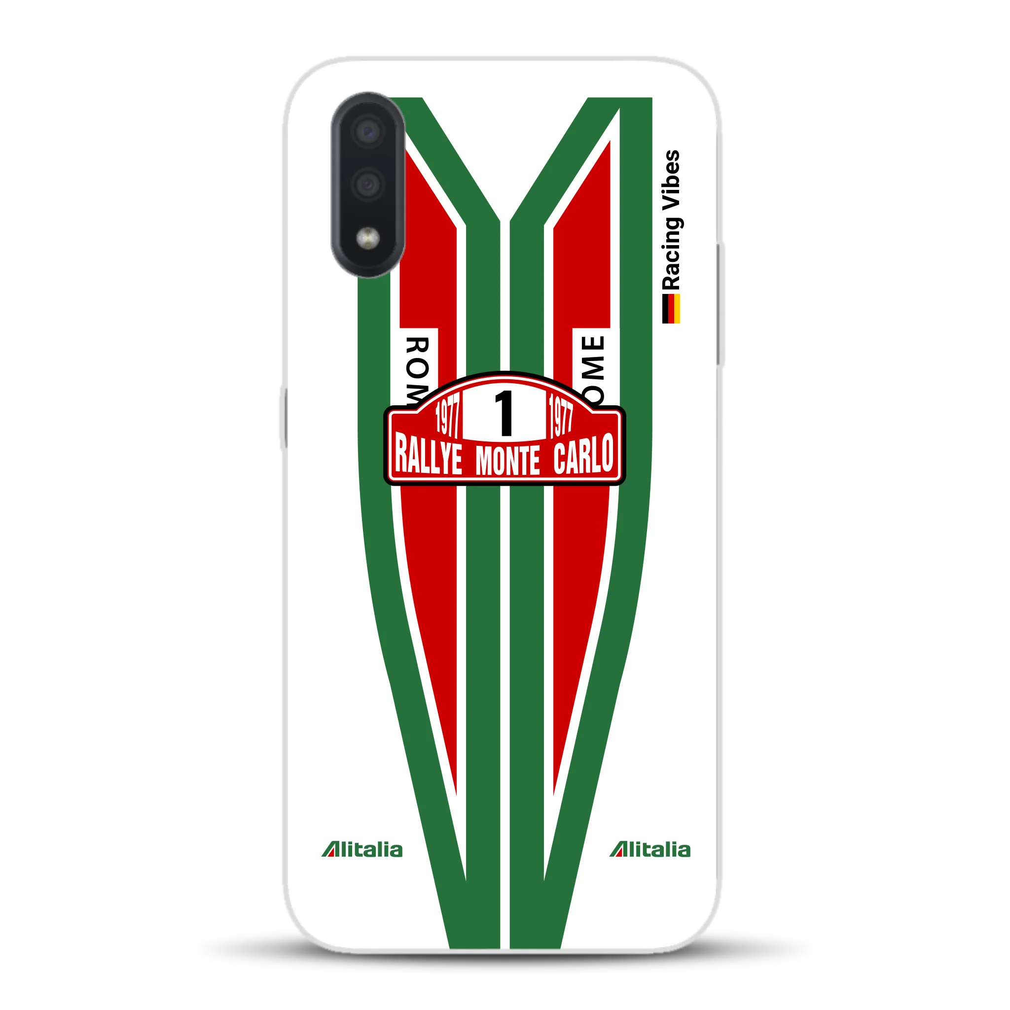 Lancia Stratos Alitalia 1977 Livery - Housse de téléphone portable personnalisée pour Samsung