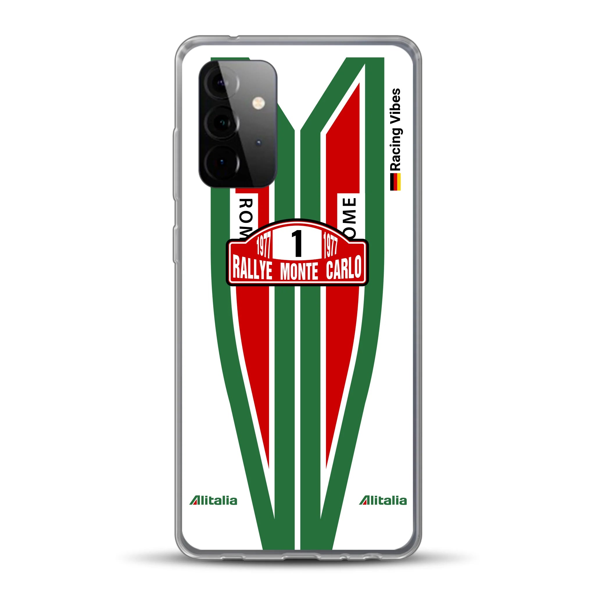Lancia Stratos Alitalia 1977 Livery - Housse de téléphone portable personnalisée pour Samsung