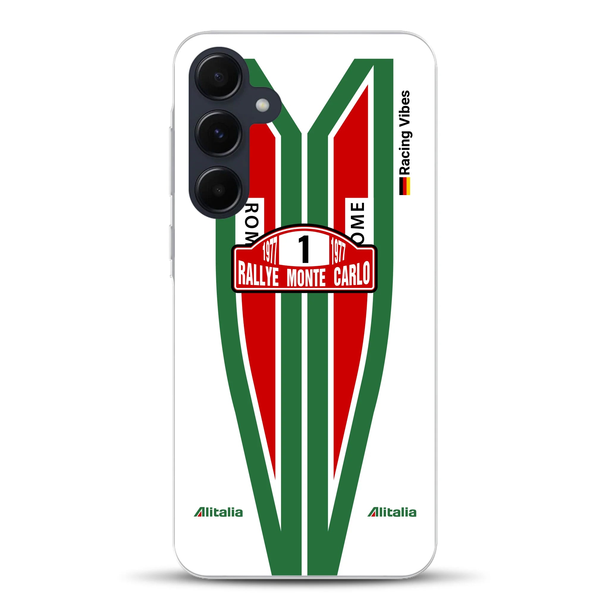 Lancia Stratos Alitalia 1977 Livery - Housse de téléphone portable personnalisée pour Samsung