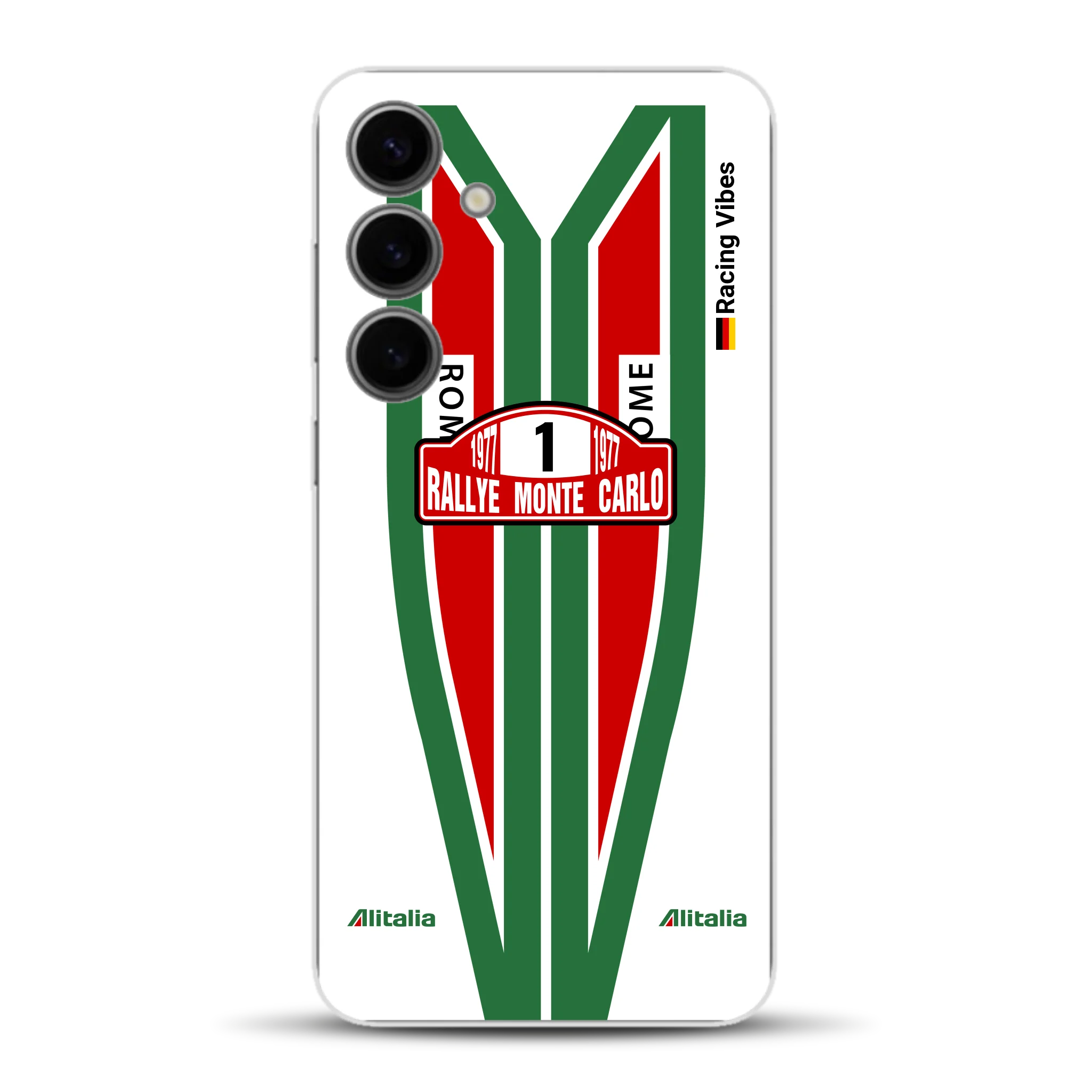 Lancia Stratos Alitalia 1977 Livery - Housse de téléphone portable personnalisée pour Samsung