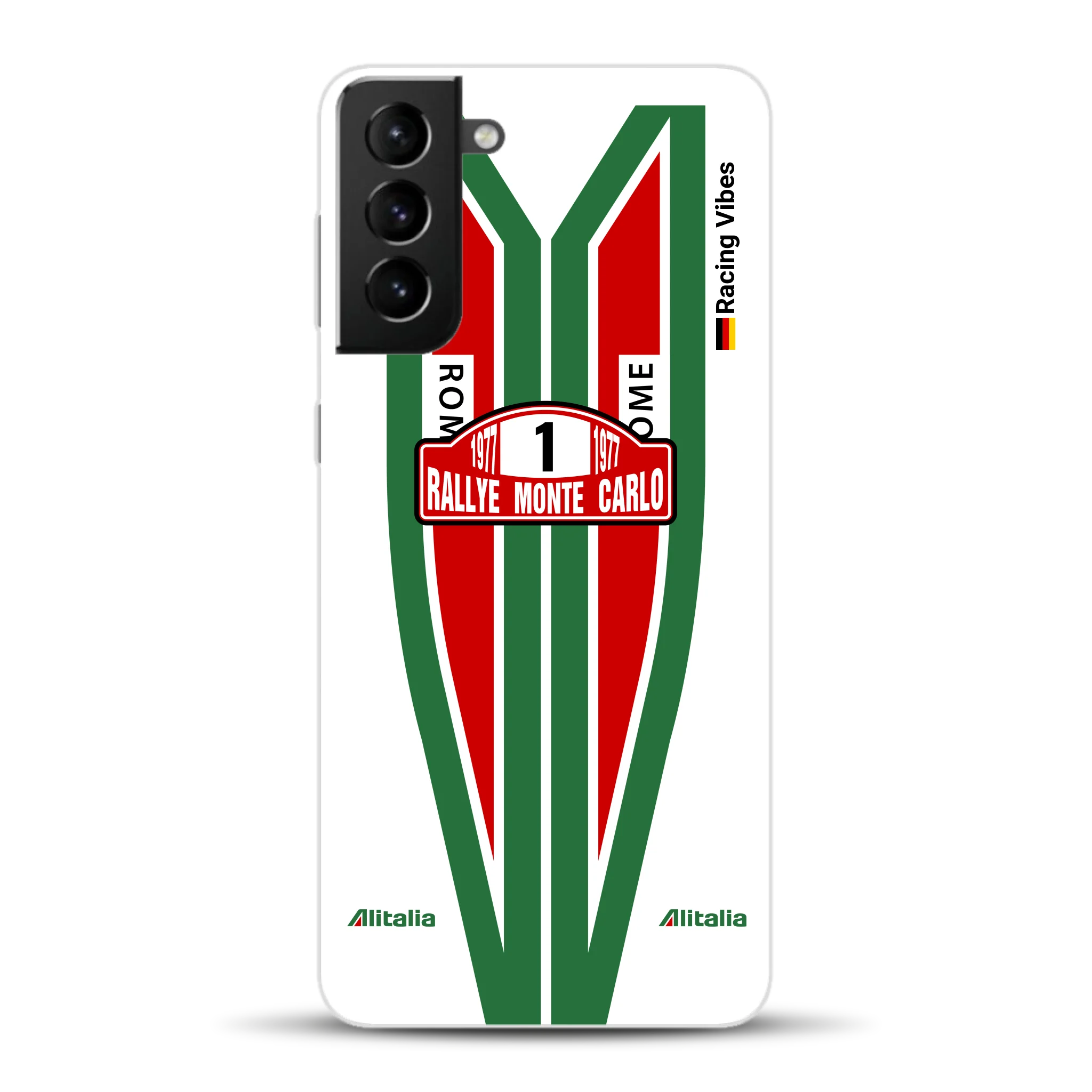 Lancia Stratos Alitalia 1977 Livery - Housse de téléphone portable personnalisée pour Samsung