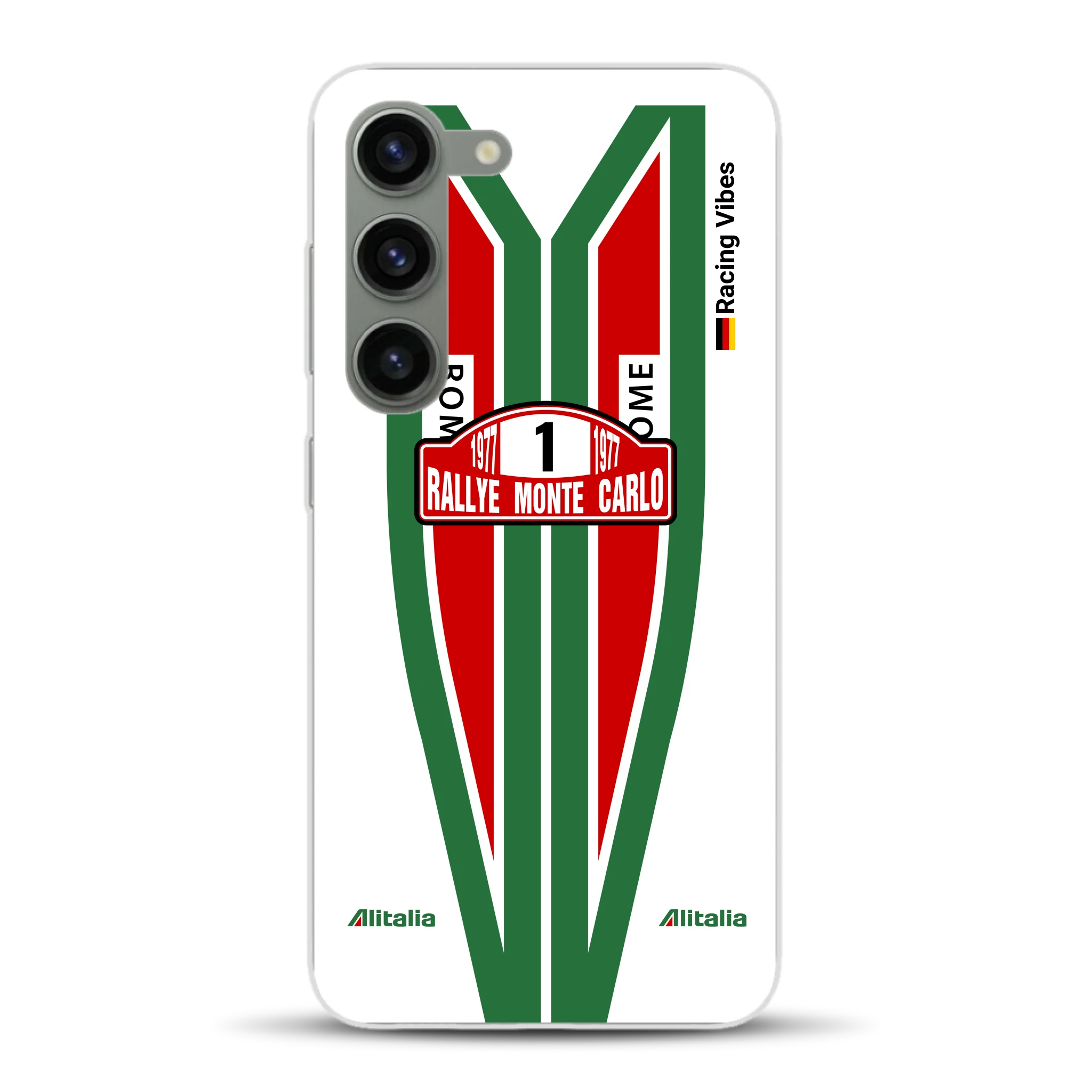 Lancia Stratos Alitalia 1977 Livery - Housse de téléphone portable personnalisée pour Samsung