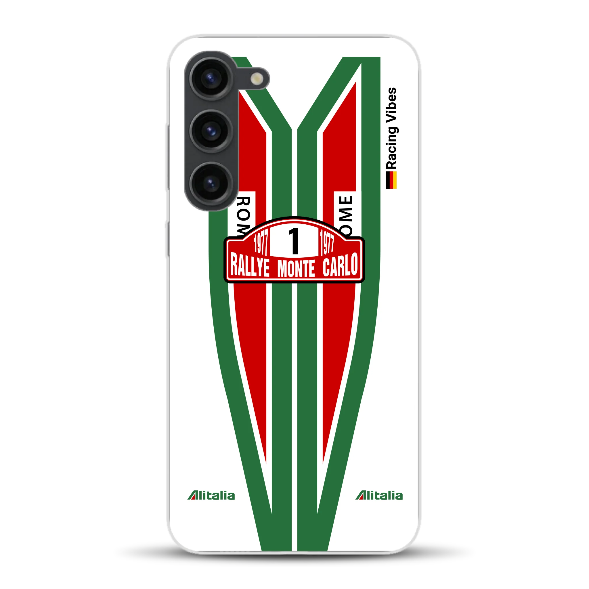 Lancia Stratos Alitalia 1977 Livery - Housse de téléphone portable personnalisée pour Samsung