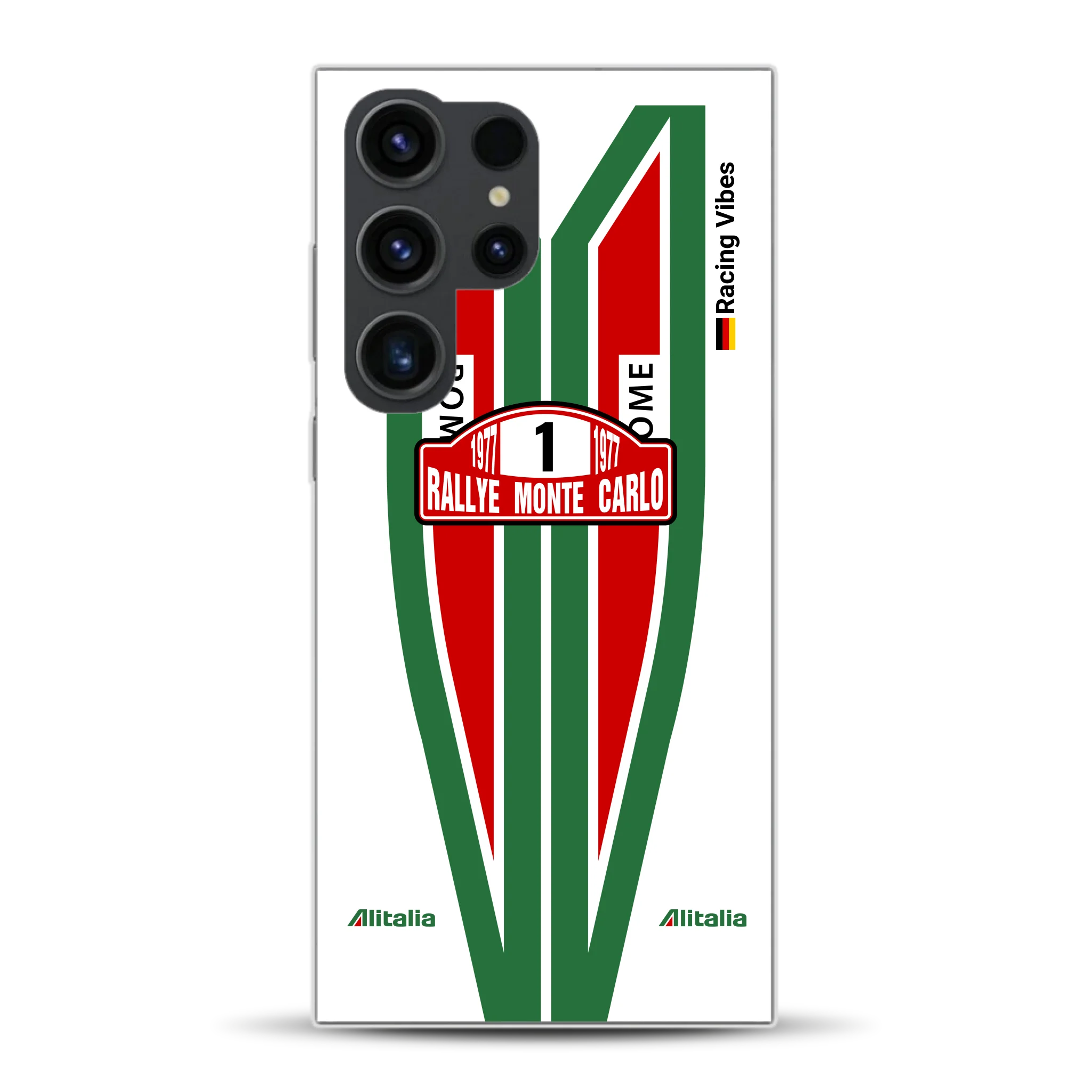 Lancia Stratos Alitalia 1977 Livery - Housse de téléphone portable personnalisée pour Samsung