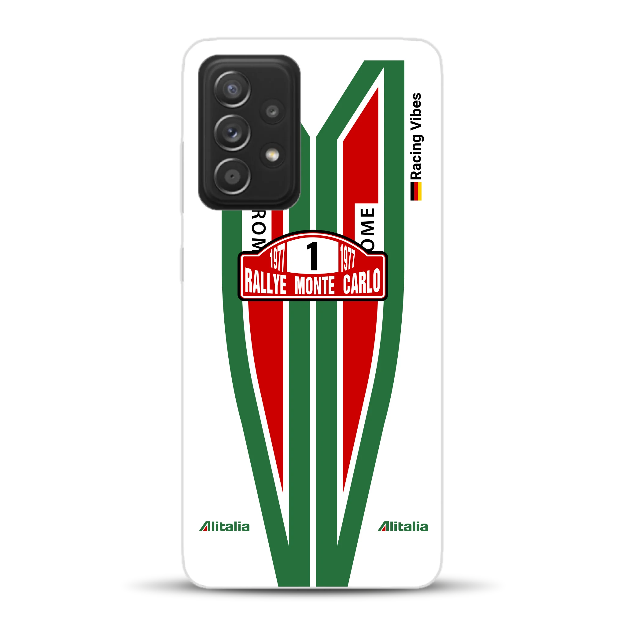 Lancia Stratos Alitalia 1977 Livery - Housse de téléphone portable personnalisée pour Samsung