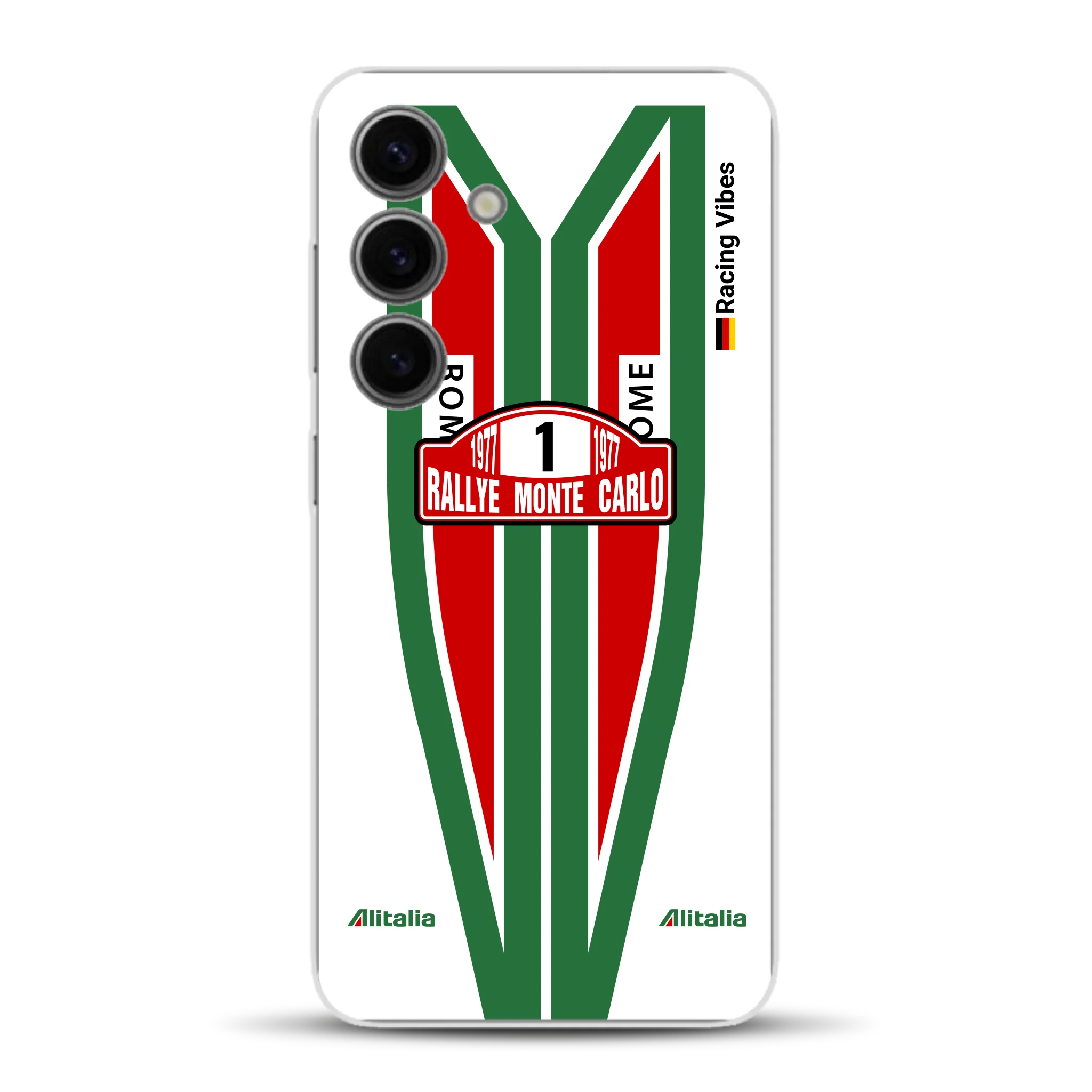 Lancia Stratos Alitalia 1977 Livery - Housse de téléphone portable personnalisée pour Samsung