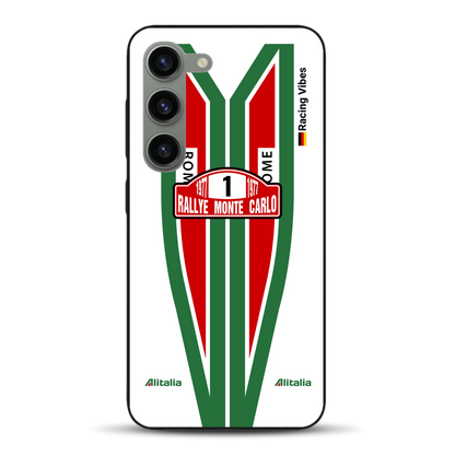 Lancia Stratos Alitalia 1977 Livery - Housse de téléphone portable personnalisée pour Samsung