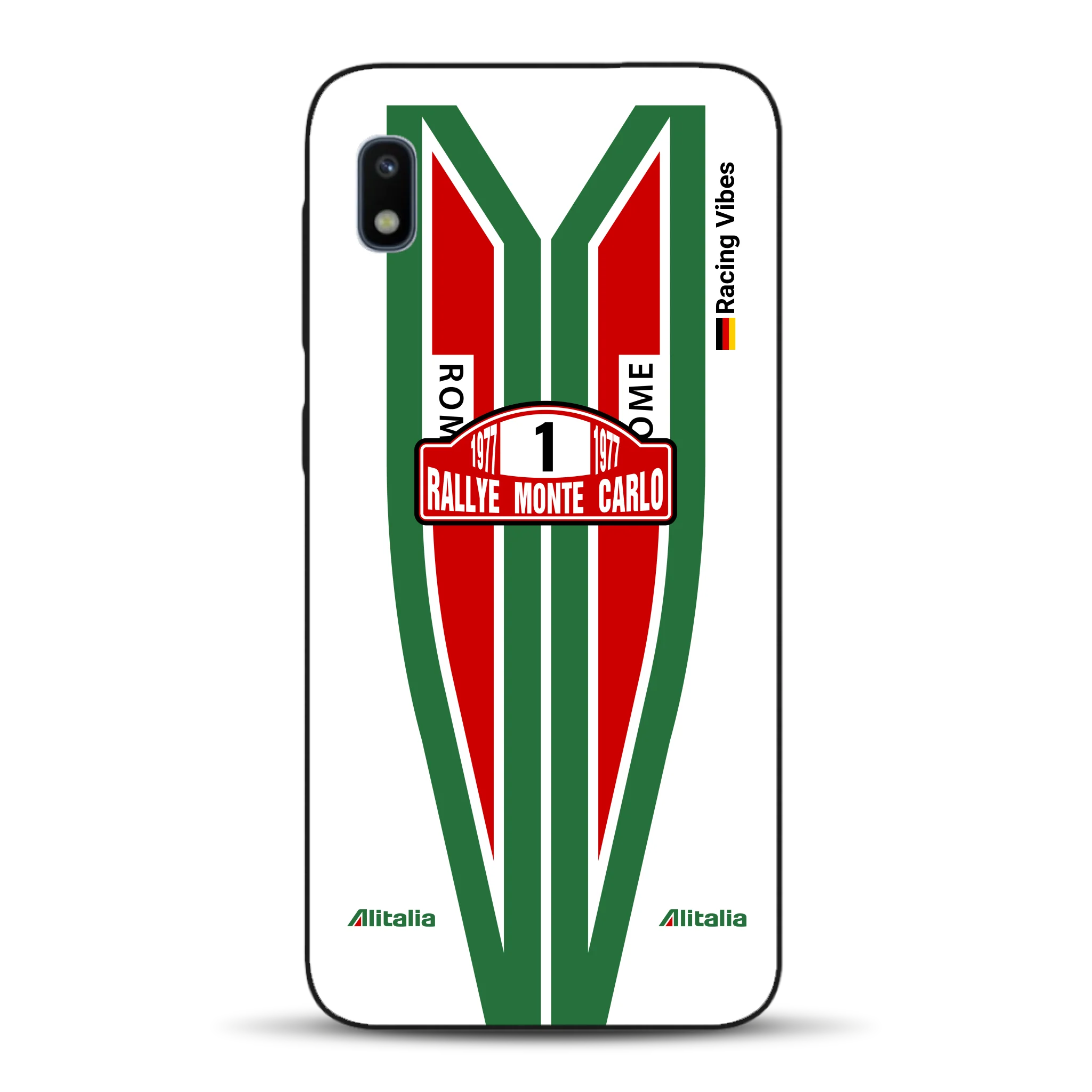 Lancia Stratos Alitalia 1977 Livery - Housse de téléphone portable personnalisée pour Samsung