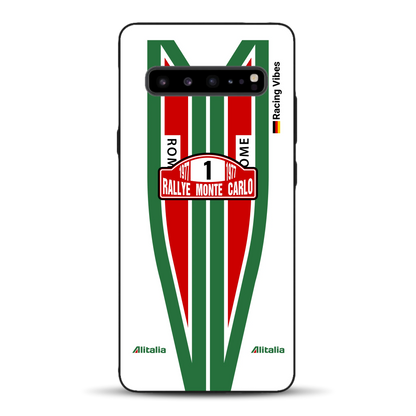 Lancia Stratos Alitalia 1977 Livery - Housse de téléphone portable personnalisée pour Samsung