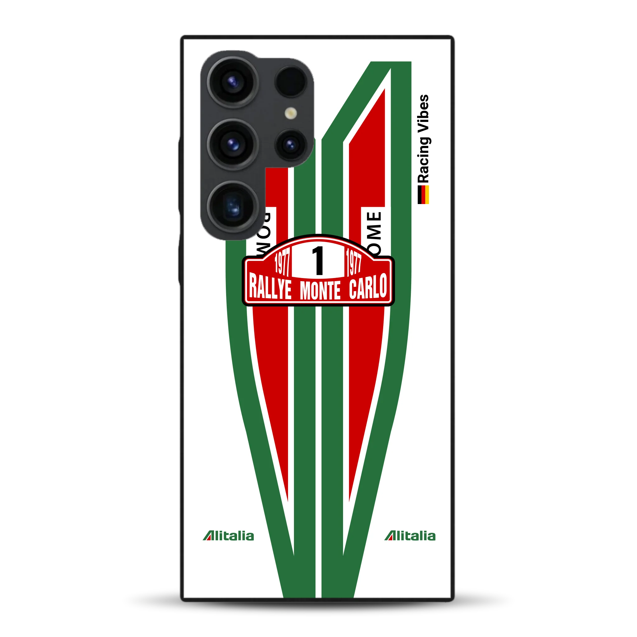 Lancia Stratos Alitalia 1977 Livery - Housse de téléphone portable personnalisée pour Samsung