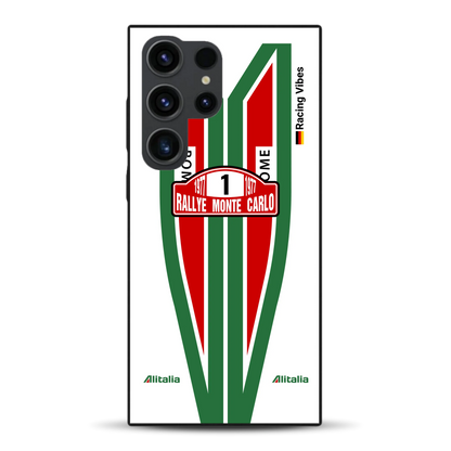 Lancia Stratos Alitalia 1977 Livery - Housse de téléphone portable personnalisée pour Samsung