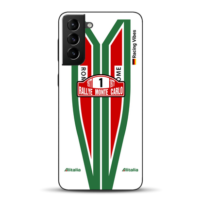 Lancia Stratos Alitalia 1977 Livery - Housse de téléphone portable personnalisée pour Samsung