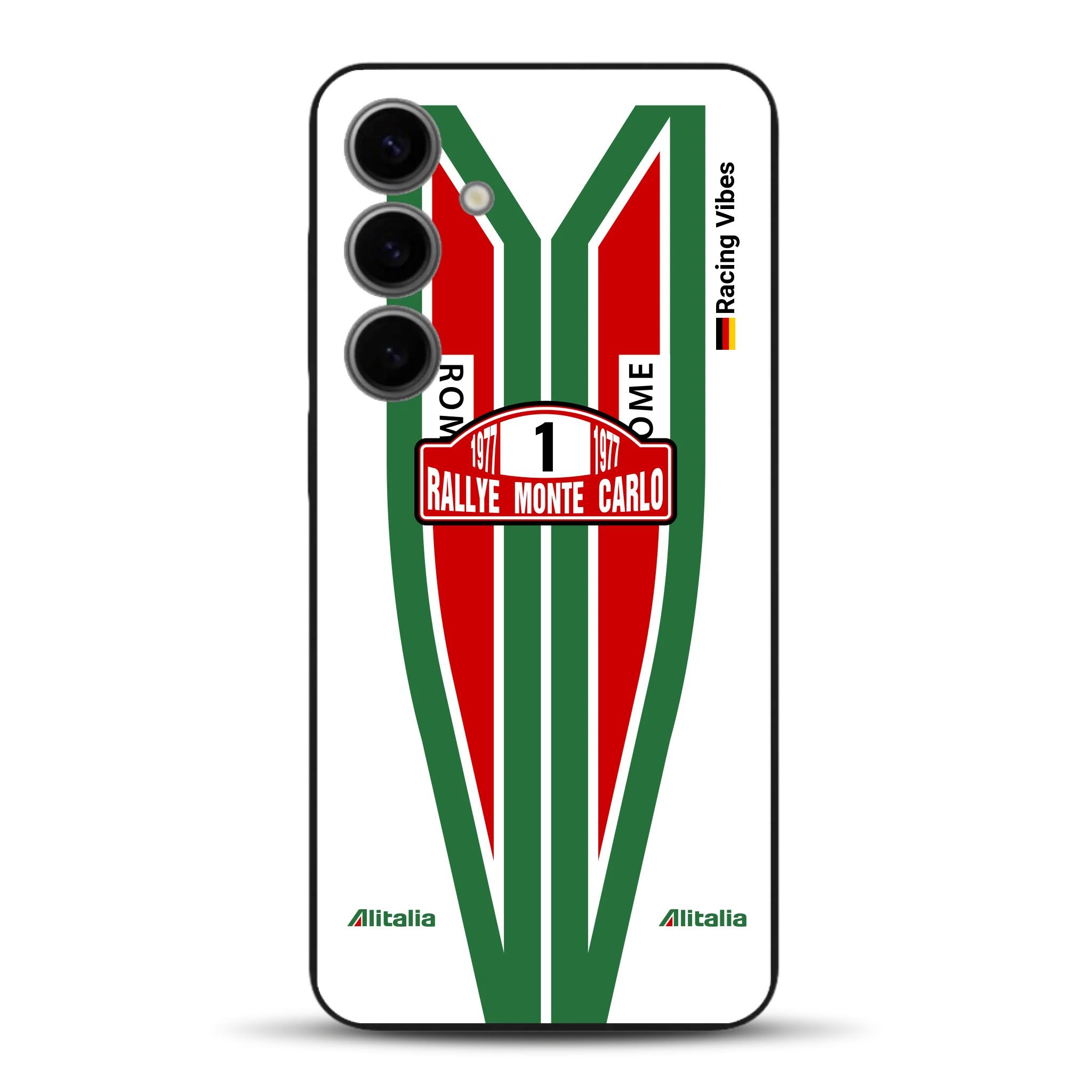 Lancia Stratos Alitalia 1977 Livery - Housse de téléphone portable personnalisée pour Samsung
