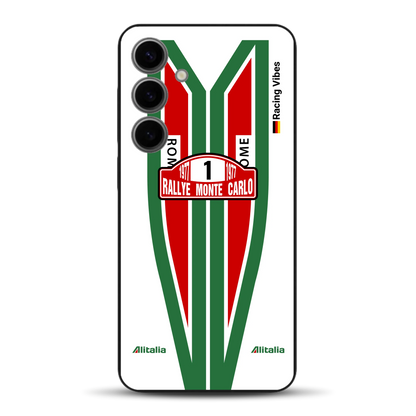 Lancia Stratos Alitalia 1977 Livery - Housse de téléphone portable personnalisée pour Samsung