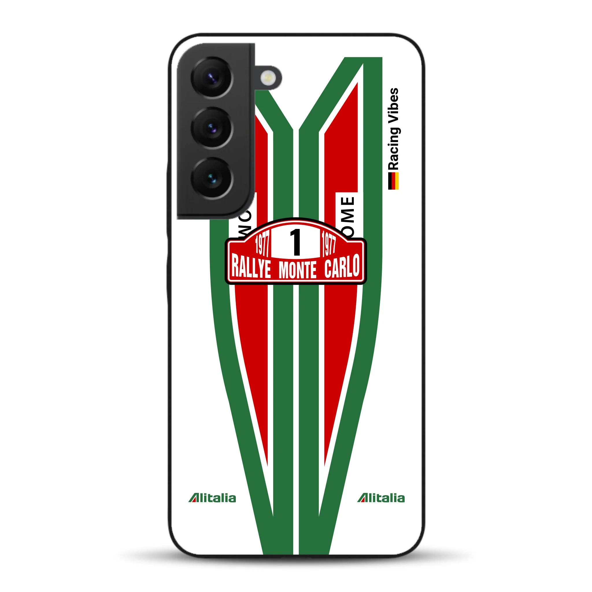 Lancia Stratos Alitalia 1977 Livery - Housse de téléphone portable personnalisée pour Samsung
