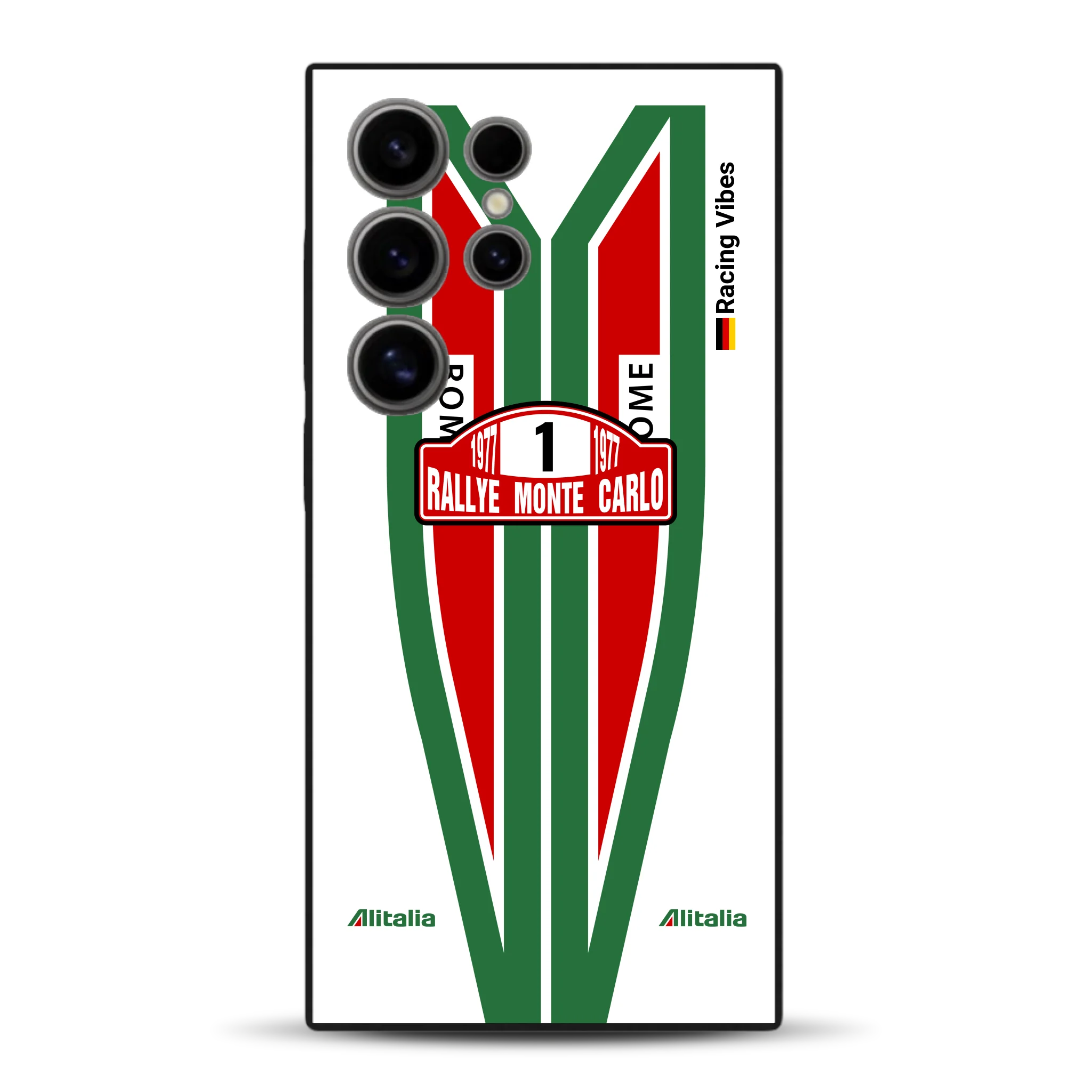 Lancia Stratos Alitalia 1977 Livery - Housse de téléphone portable personnalisée pour Samsung