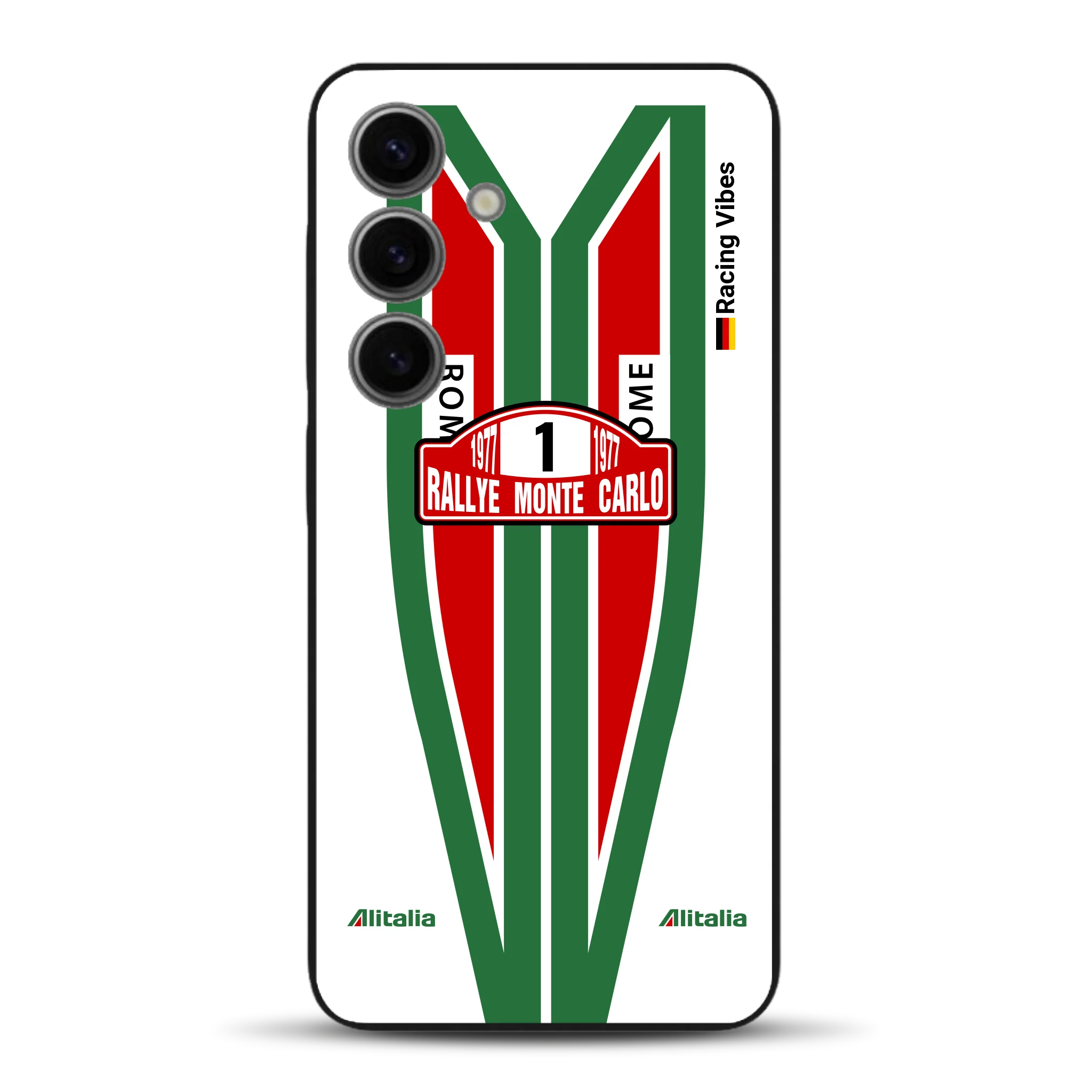 Lancia Stratos Alitalia 1977 Livery - Housse de téléphone portable personnalisée pour Samsung