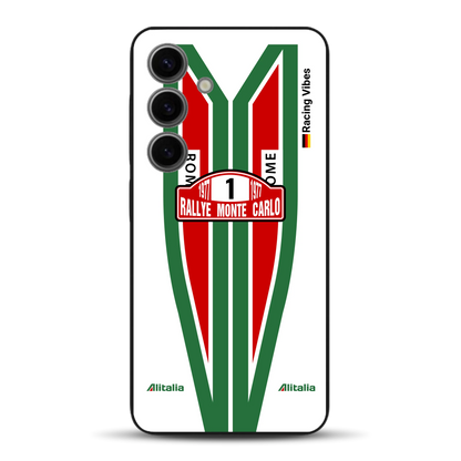 Lancia Stratos Alitalia 1977 Livery - Housse de téléphone portable personnalisée pour Samsung